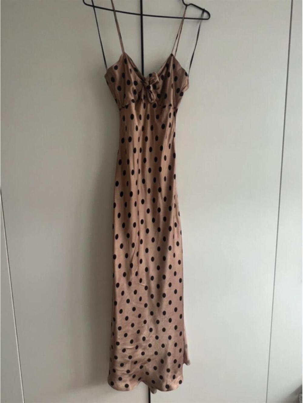 Zara Women's Tan and Brown Dress
